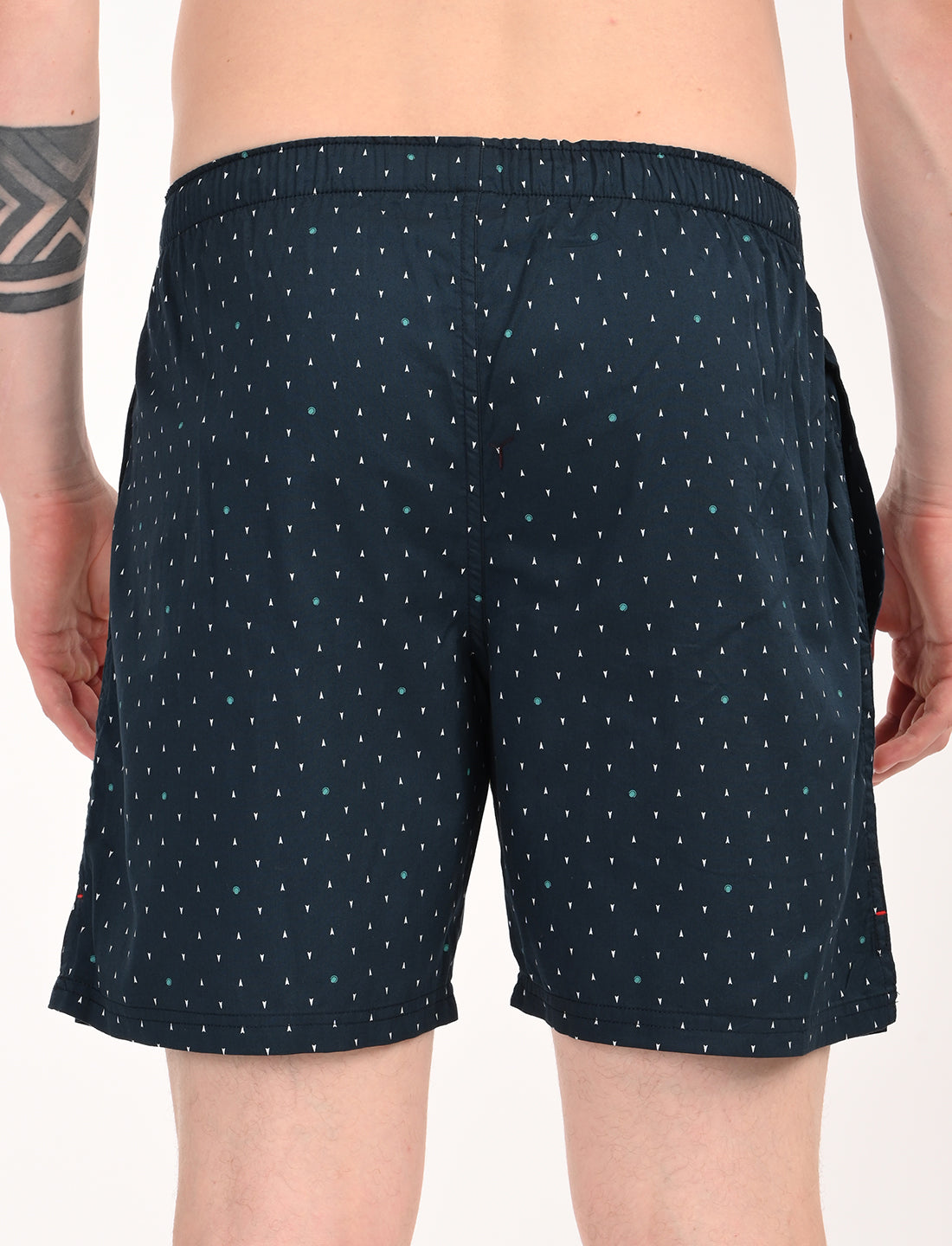 Crosscreek Men’s Boxer Shorts – 2-Pack | Navy Diamond & Maroon Geometric Prints | 100% Cotton Comfortwear