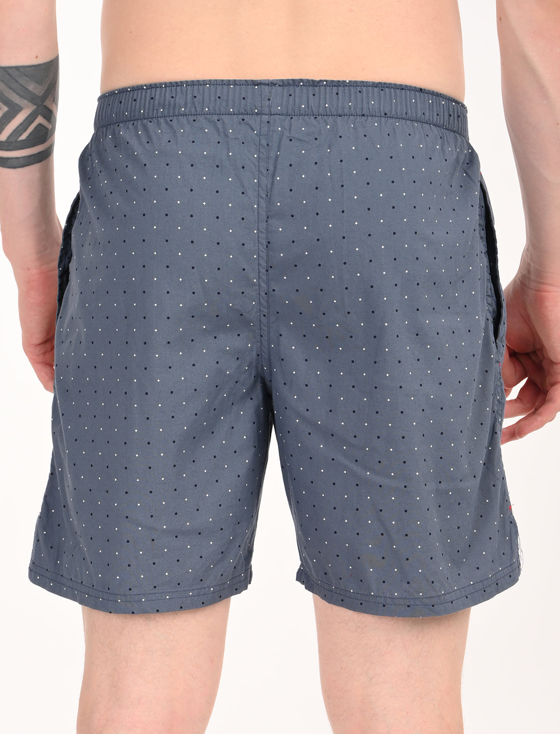 Crosscreek Men’s Boxer Shorts – 2-Pack | Blue Microdot & Maroon Diamond Dot | 100% Cotton Comfort
