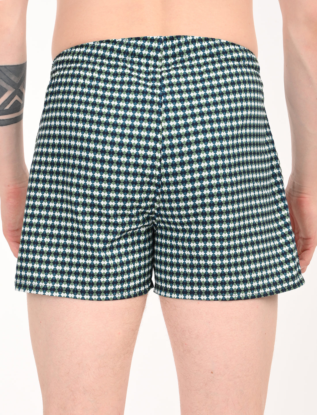 Crosscreek Men's 2-Pack Classic Printed Cotton Boxer Shorts – Blue Diamond & Maroon Polka