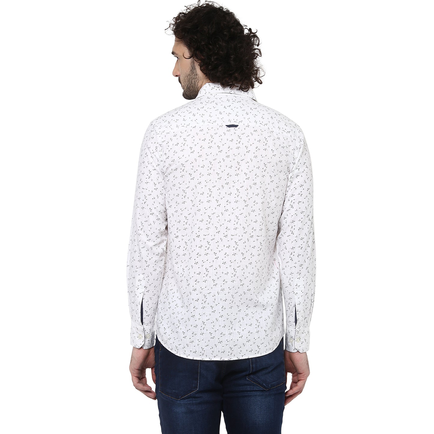 Crosscreek Men White Printed Casual Shirt Crosscreek