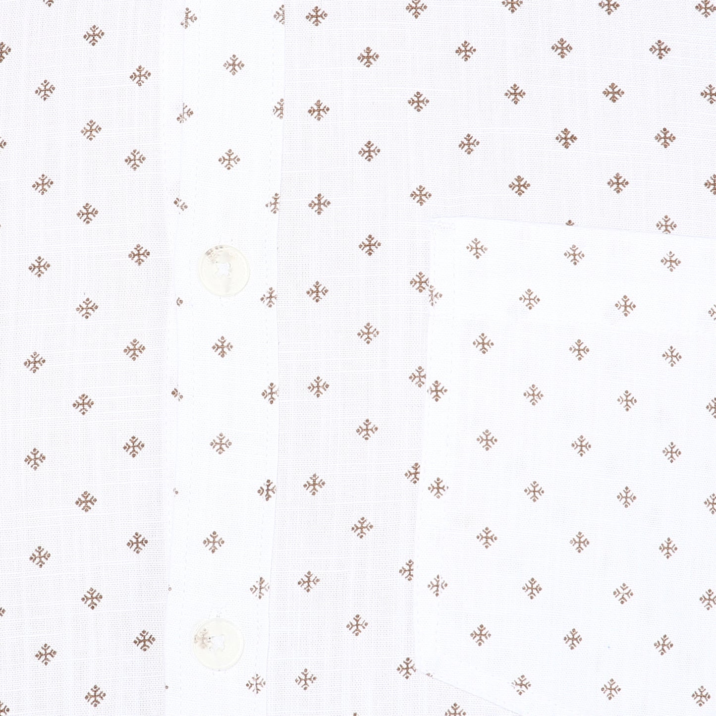 Crosscreek Men White Printed Casual Shirt Crosscreek