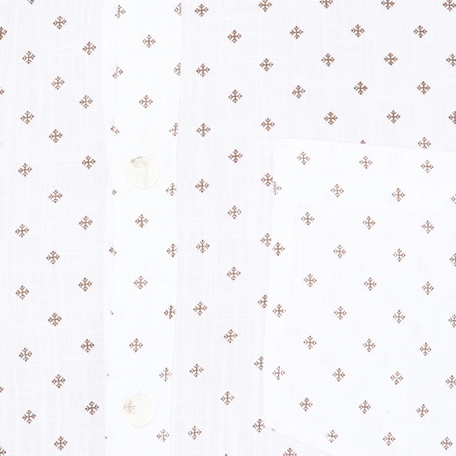 Crosscreek Men White Printed Casual Shirt Crosscreek