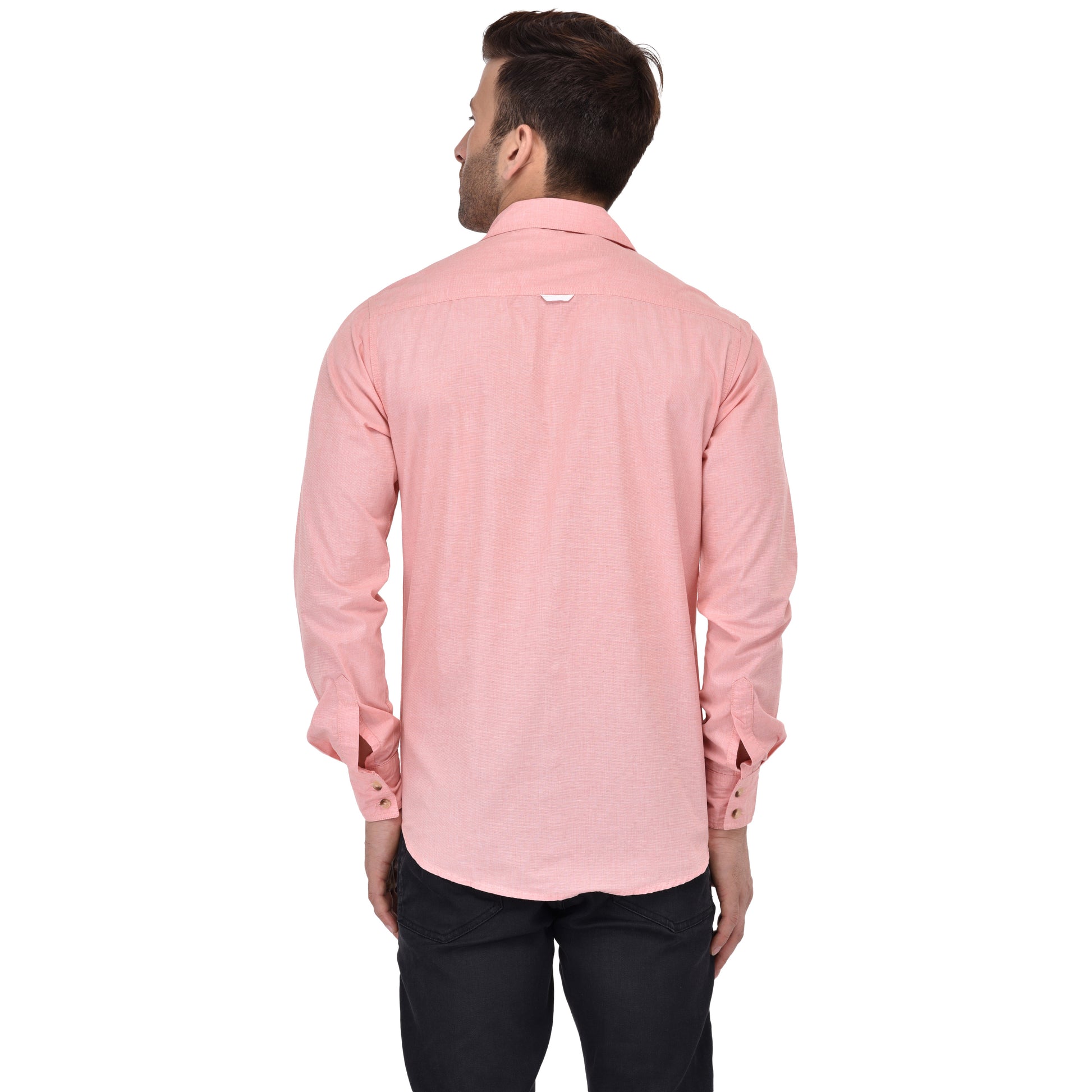 Crosscreek Men Pink Fil-A-Fil Casual Shirt Crosscreek