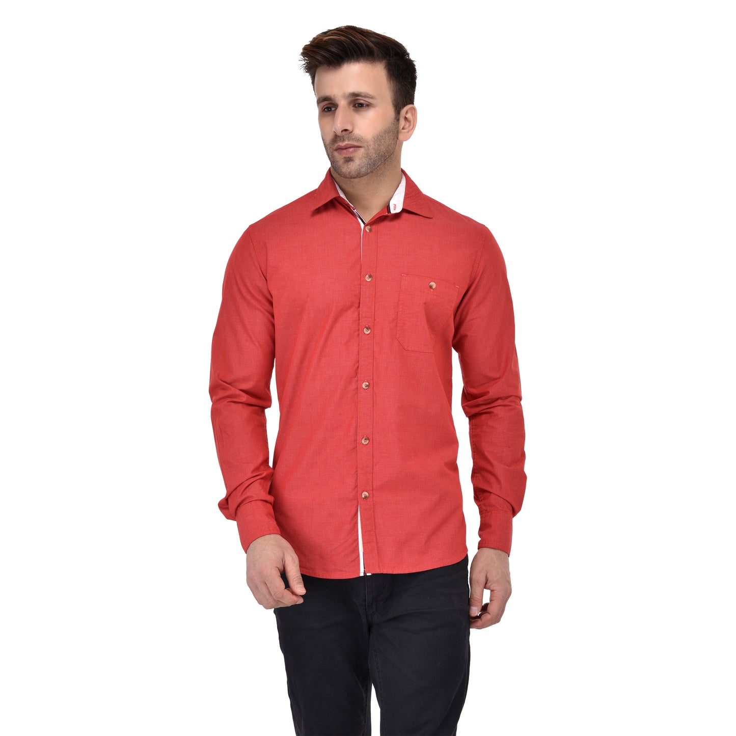 Crosscreek Men Red Fil-A-Fil Casual Shirt Crosscreek
