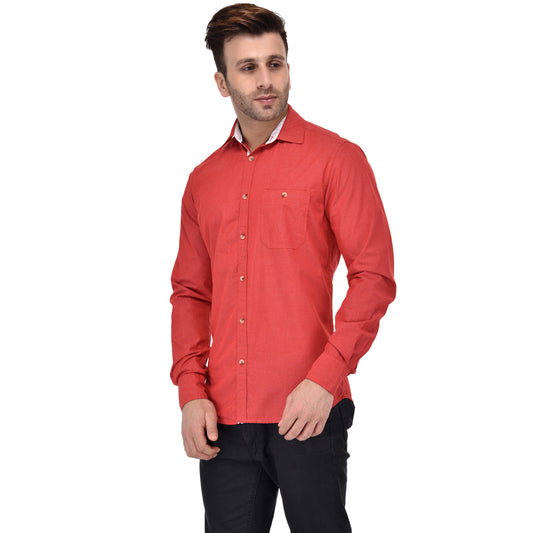 Crosscreek Men Red Fil-A-Fil Casual Shirt Crosscreek
