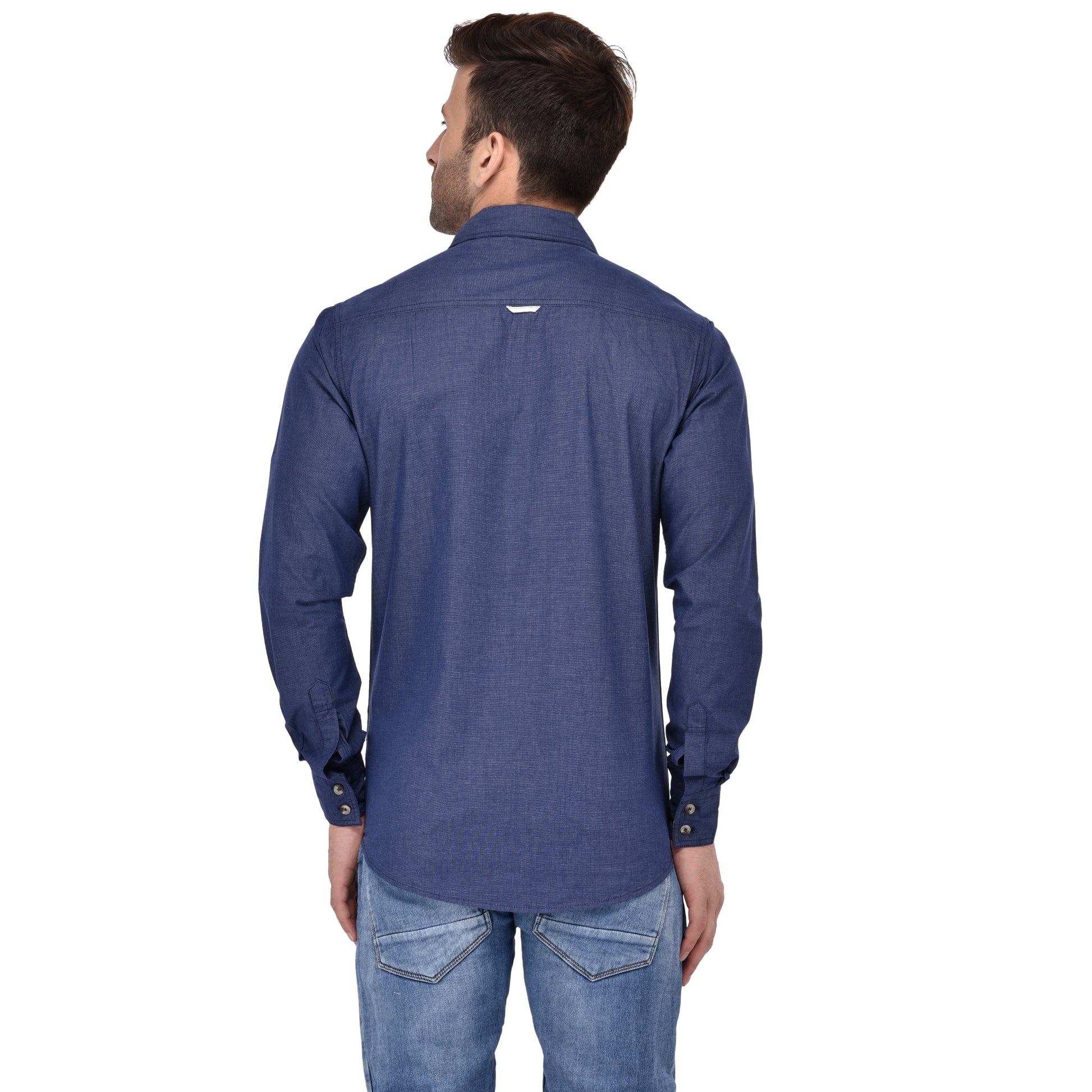 Crosscreek Men Blue Fil-A-Fil Casual Shirt Crosscreek
