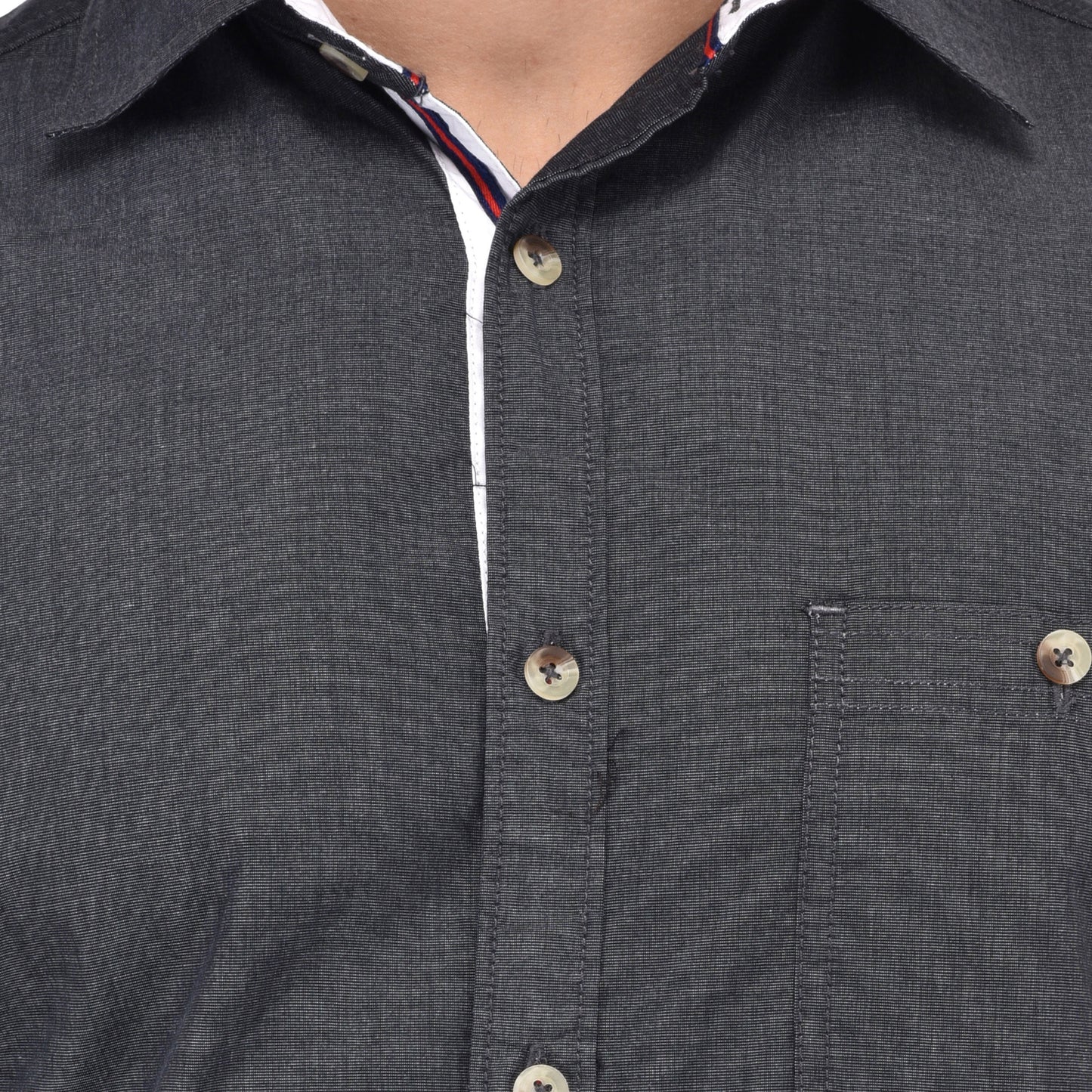Crosscreek Men Black Fil-A-Fil Casual Shirt Crosscreek
