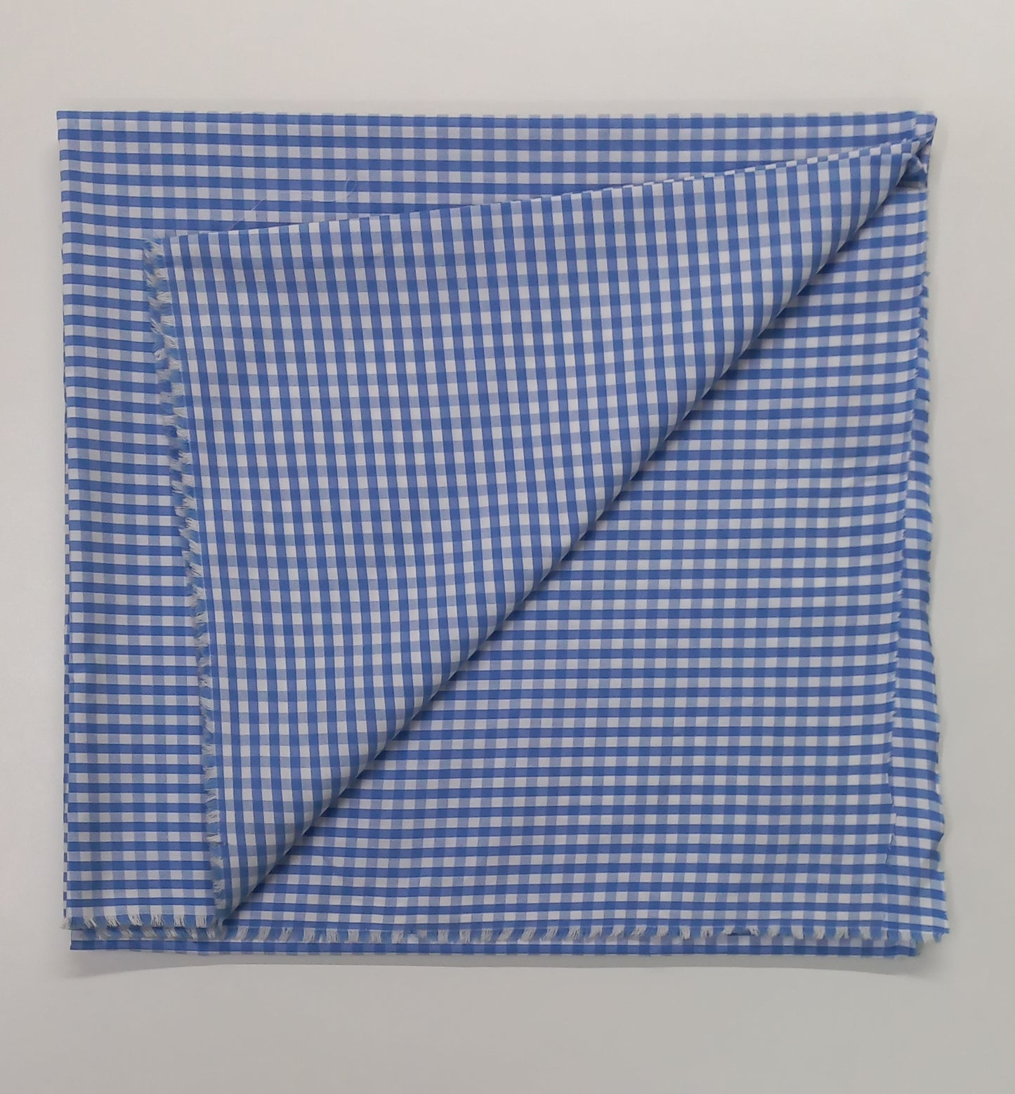 Blue Yarn Dyed Checks Cotton Unstitched Men's Shirt Piece (Width 58 Inch | 1.60 Meters)