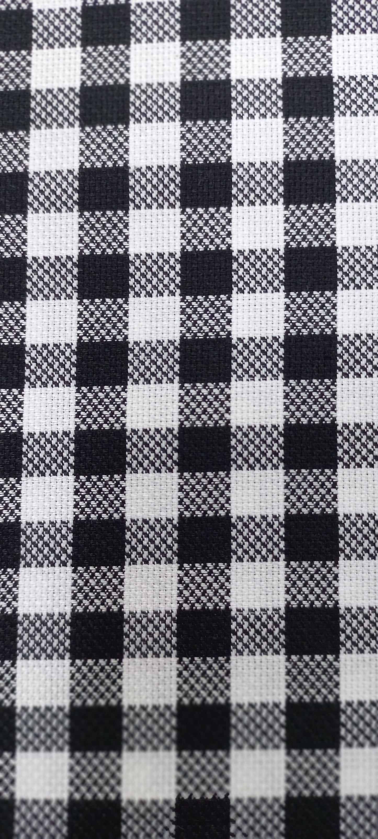 Black Yarn Dyed Checks Cotton Unstitched Men's Shirt Piece (Width 58 Inch | 1.60 Meters)