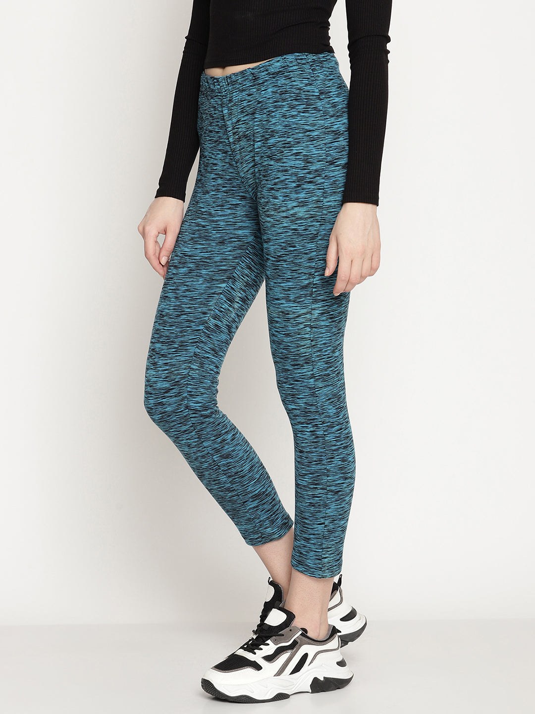 Wolfpack Royal Blue 3/4th Women Leggings