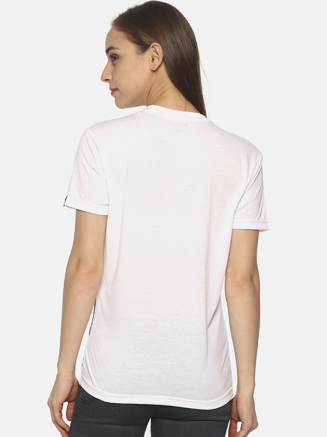 Wolfpack Women White Shivaji The Tiger Printed T-Shirt Wolfpack
