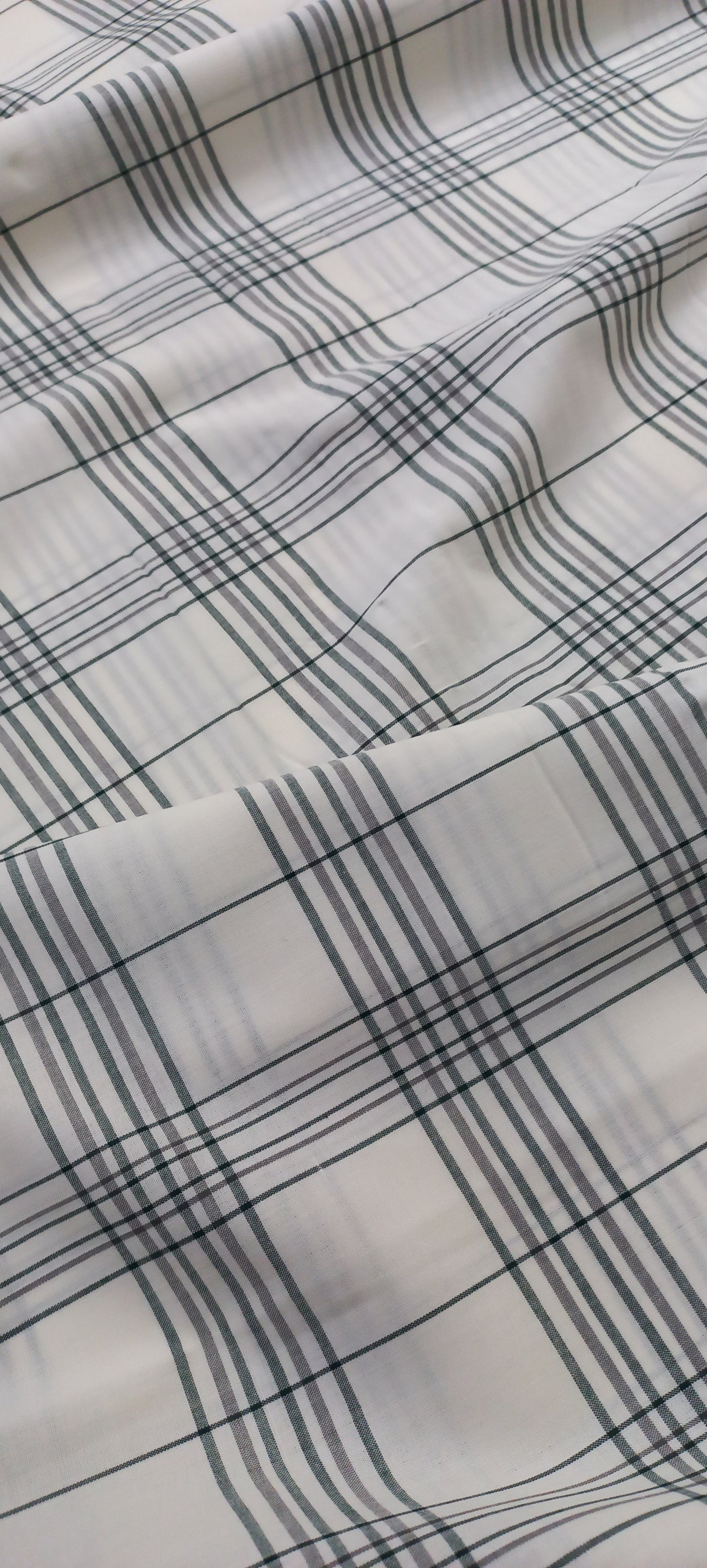 Beige Yarn Dyed Checks Cotton Unstitched Men's Shirt Piece (Width 58 Inch | 1.60 Meters) Crosscreek
