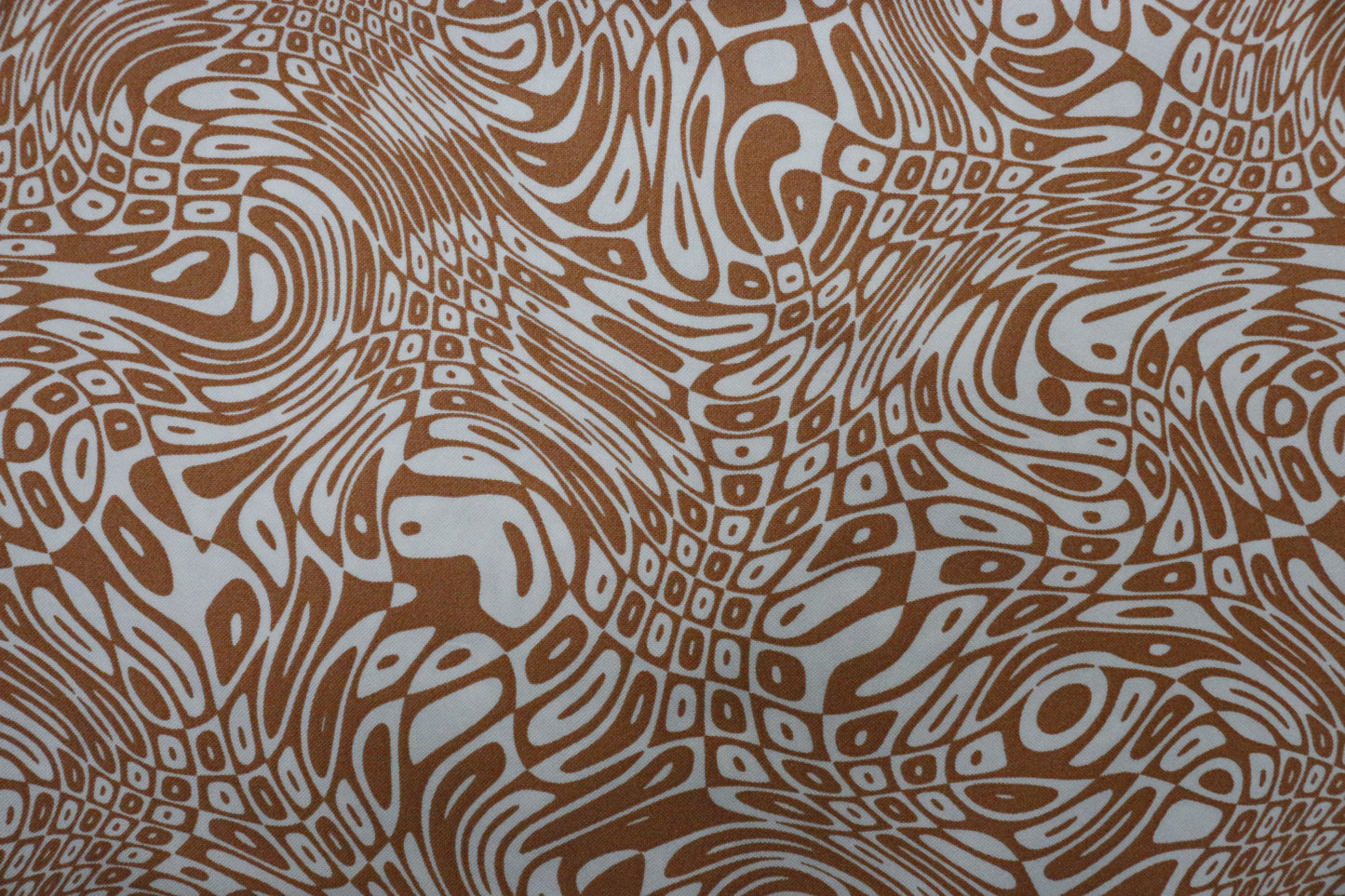Brown Printed Cotton Unstitched Men's Shirt Piece