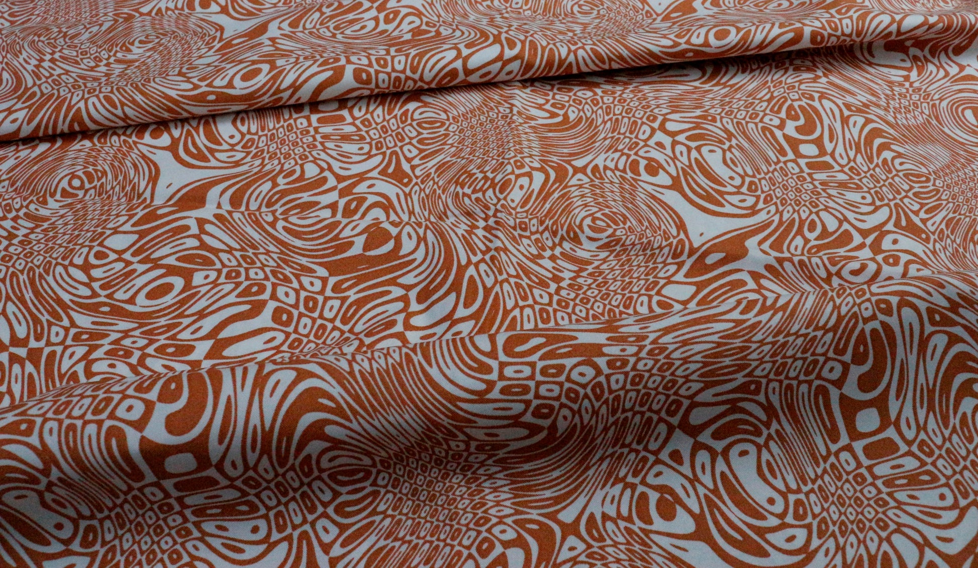 Brown Printed Cotton Unstitched Men's Shirt Piece