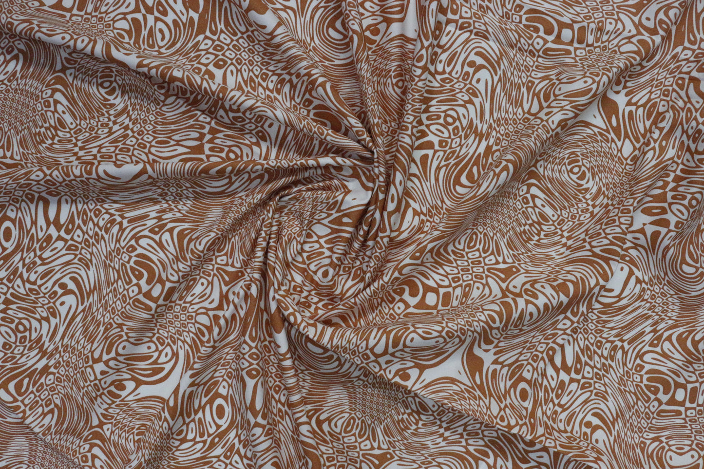 Brown Printed Cotton Unstitched Men's Shirt Piece