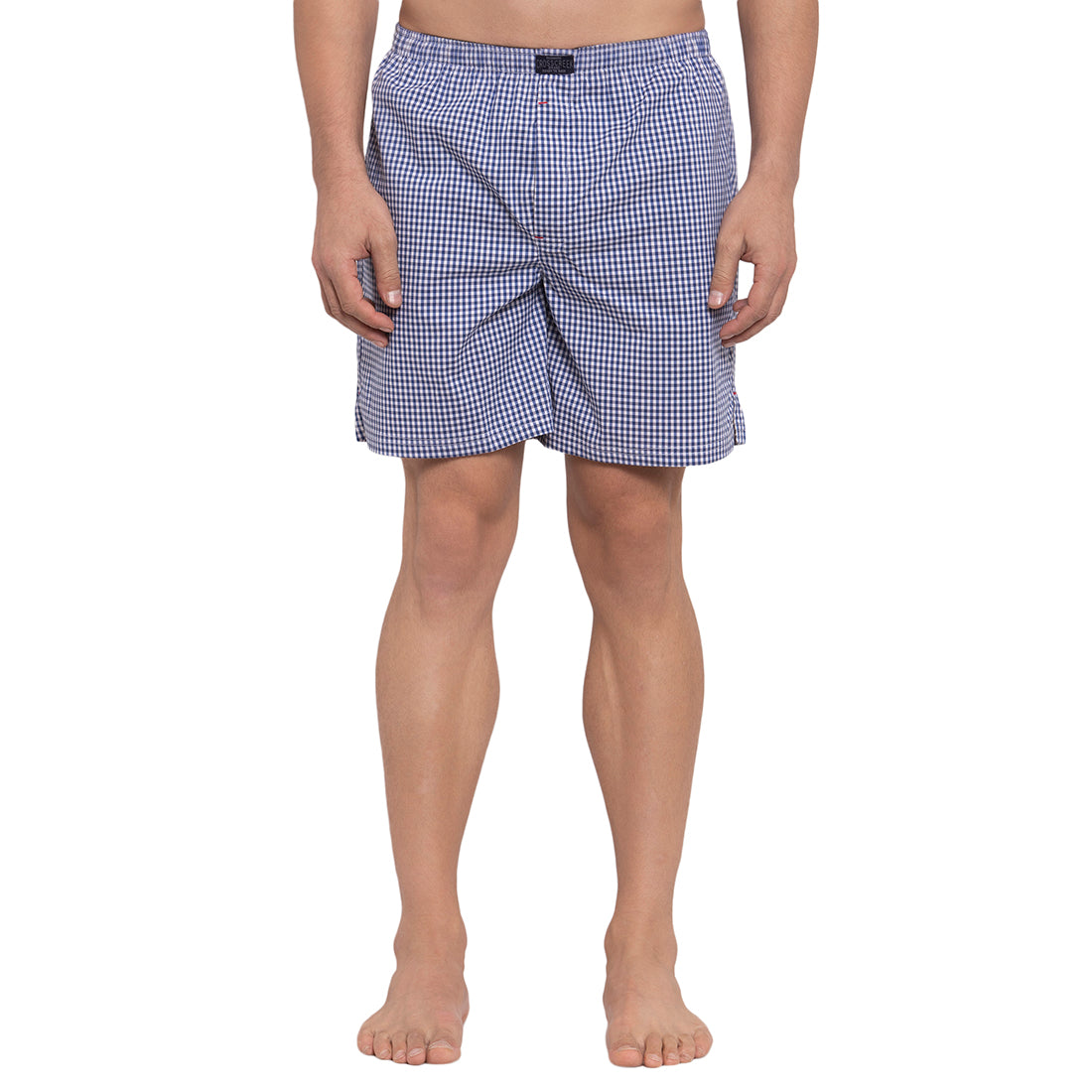 Crosscreek Men Navy Blue Checks Boxers Crosscreek