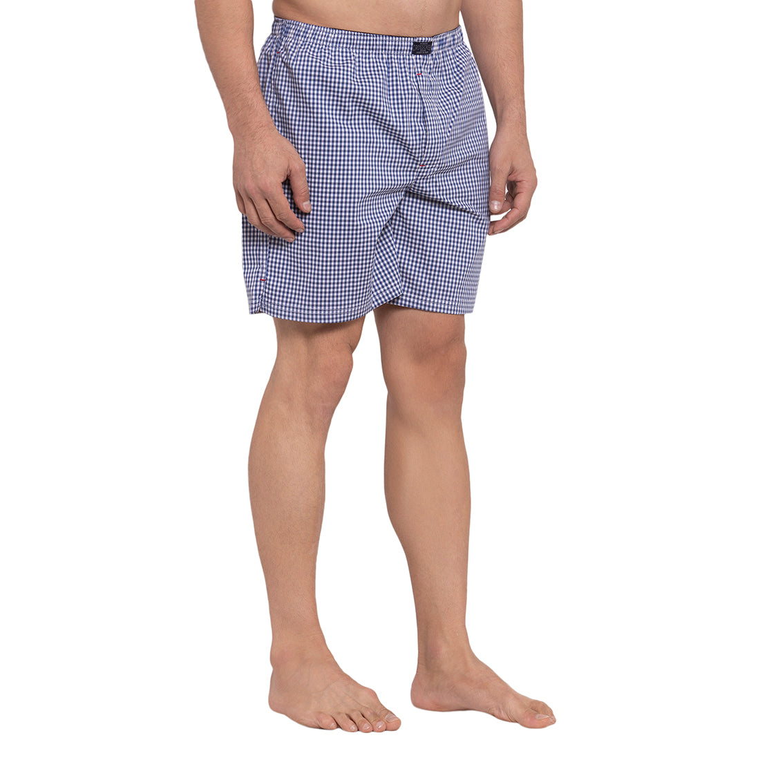 Crosscreek Men Navy Blue Checks Boxers Crosscreek