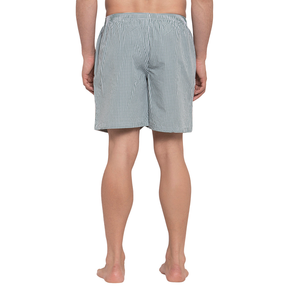 Crosscreek Men Green Checks Boxers Crosscreek