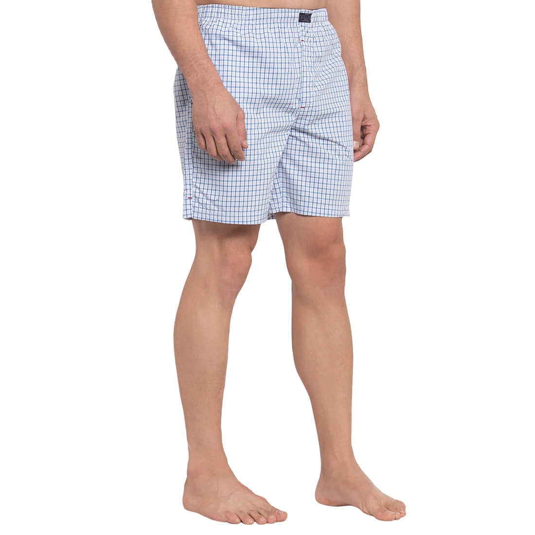Crosscreek Men Blue Checks Boxers Crosscreek