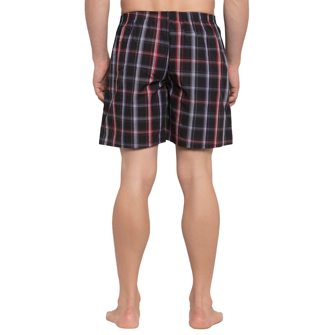 Crosscreek Men Black Checks Boxers Crosscreek