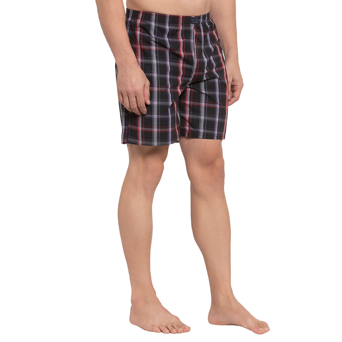 Crosscreek Men Black Checks Boxers Crosscreek
