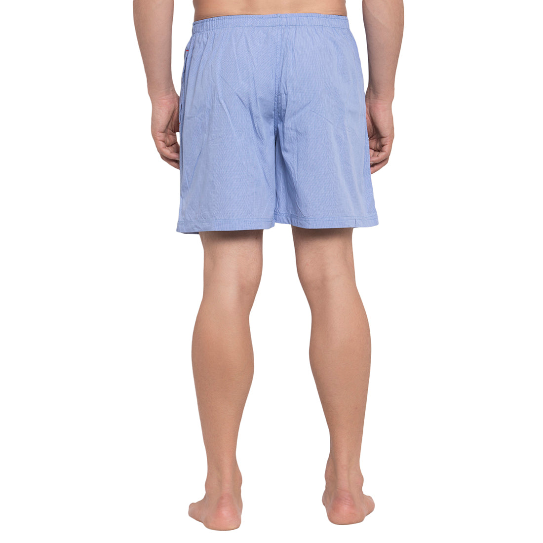Crosscreek Men Blue Checks Boxers Crosscreek