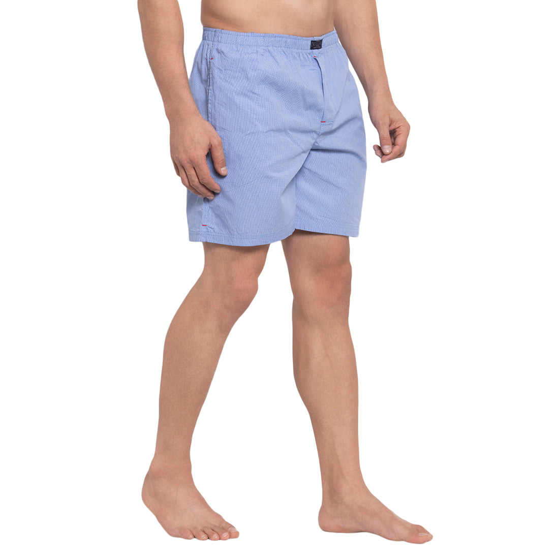Crosscreek Men Blue Checks Boxers Crosscreek