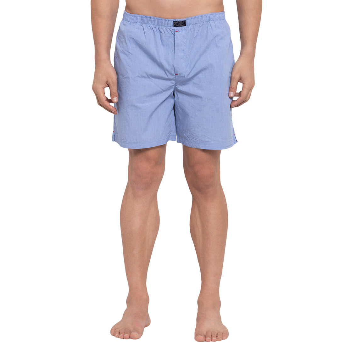 Crosscreek Men Blue Checks Boxers Crosscreek