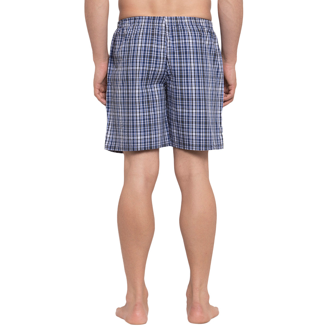 Crosscreek Men Blue Checked Boxer Crosscreek