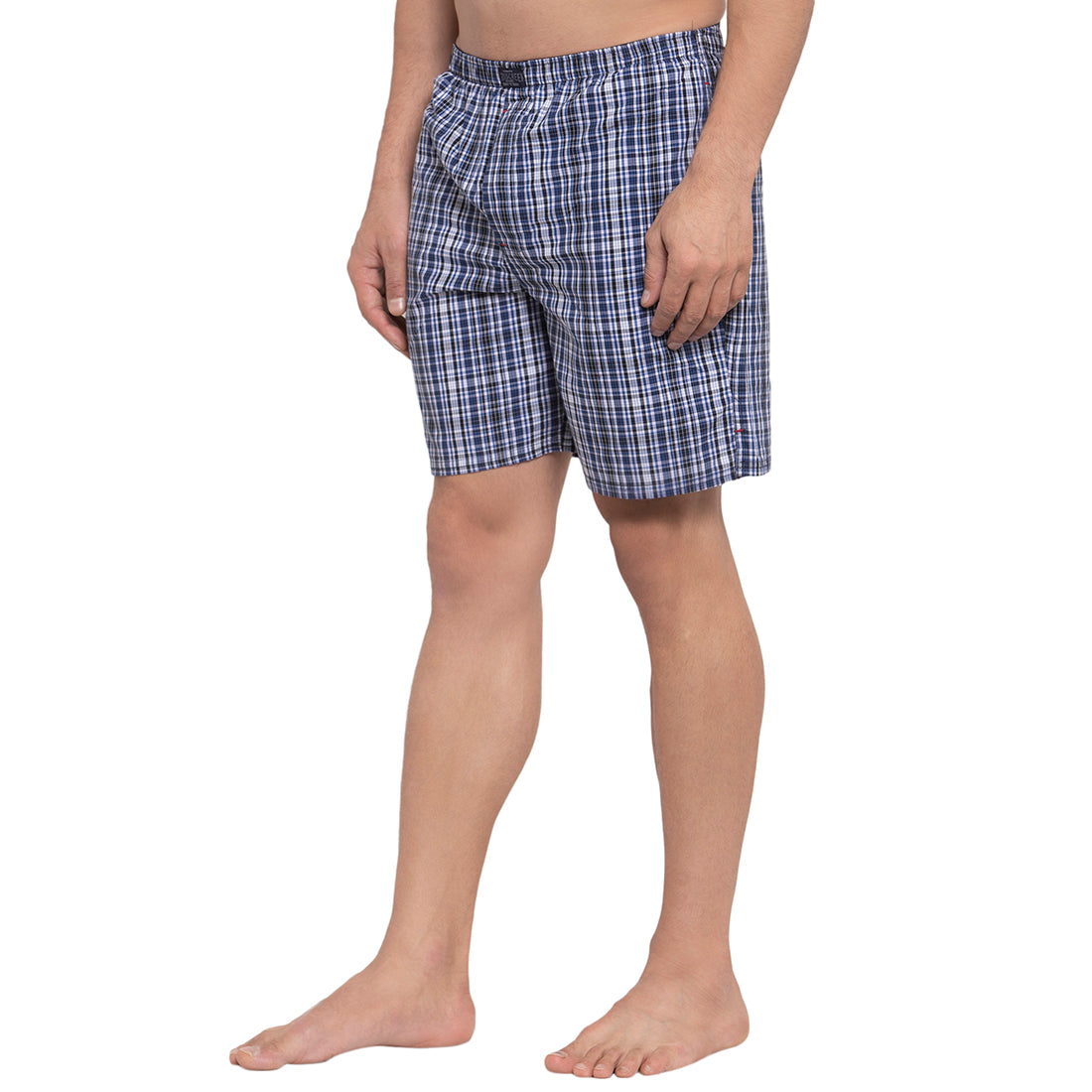 Crosscreek Men Blue Checked Boxer Crosscreek