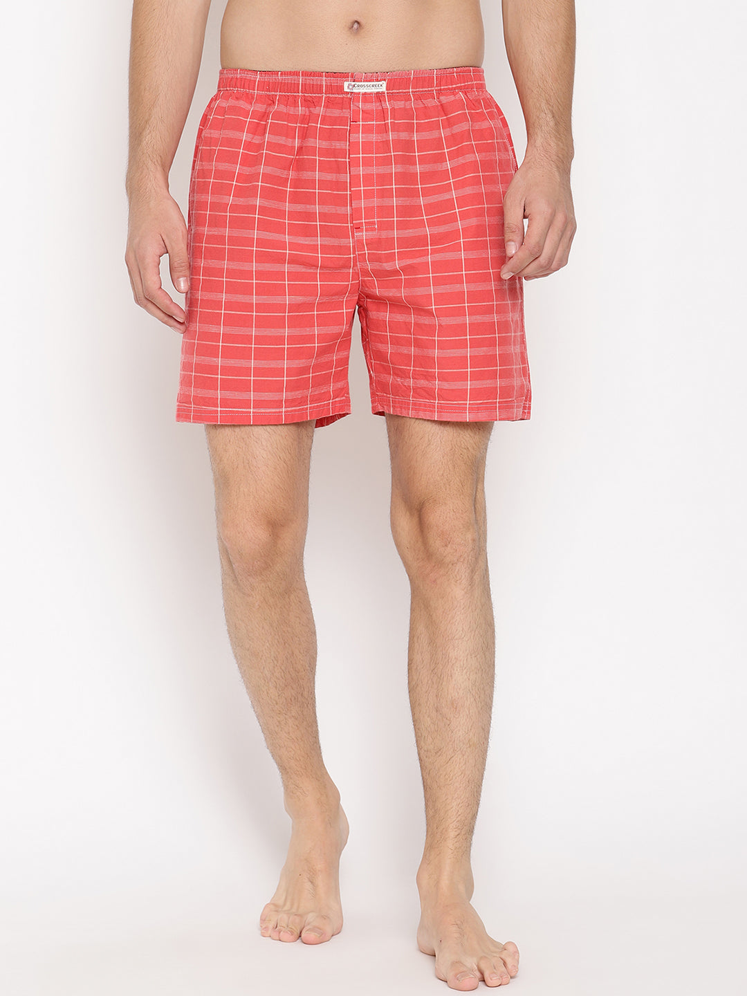 Crosscreek Men Red Boxer Shorts Crosscreek