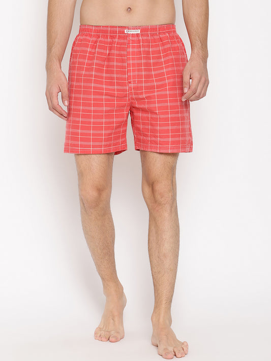 Crosscreek Men Red Boxer Shorts Crosscreek