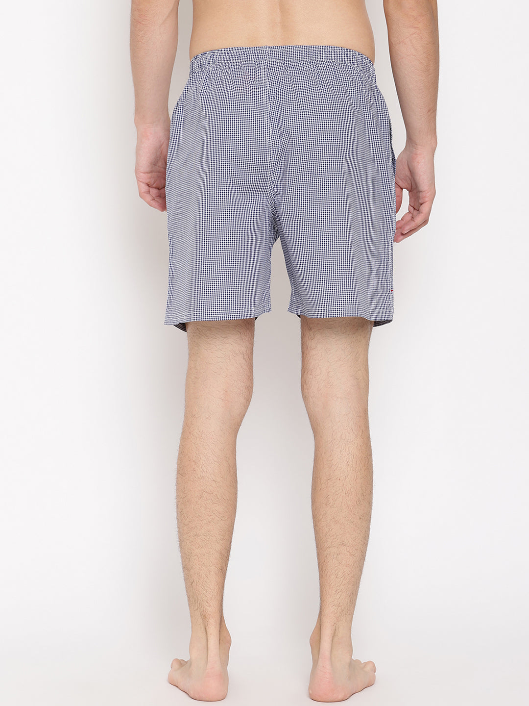 Crosscreek Men Blue Checked Boxer Shorts Crosscreek