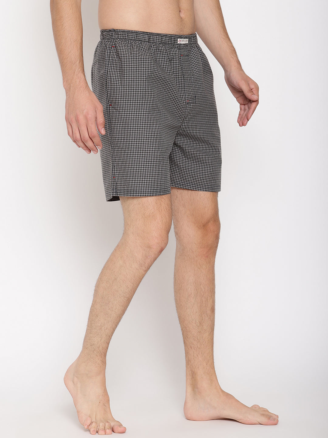 Crosscreek Men Grey Checked Boxer Shorts Crosscreek
