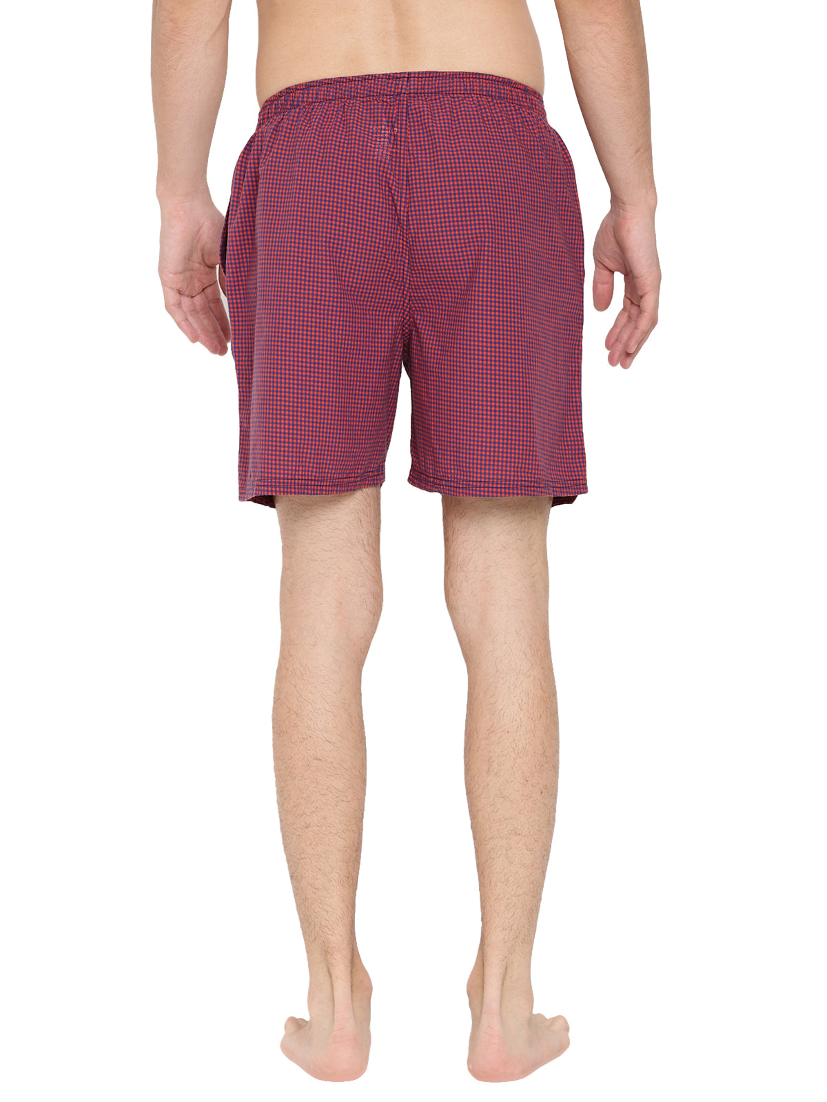 Crosscreek Men Red Checked Boxer Shorts Crosscreek