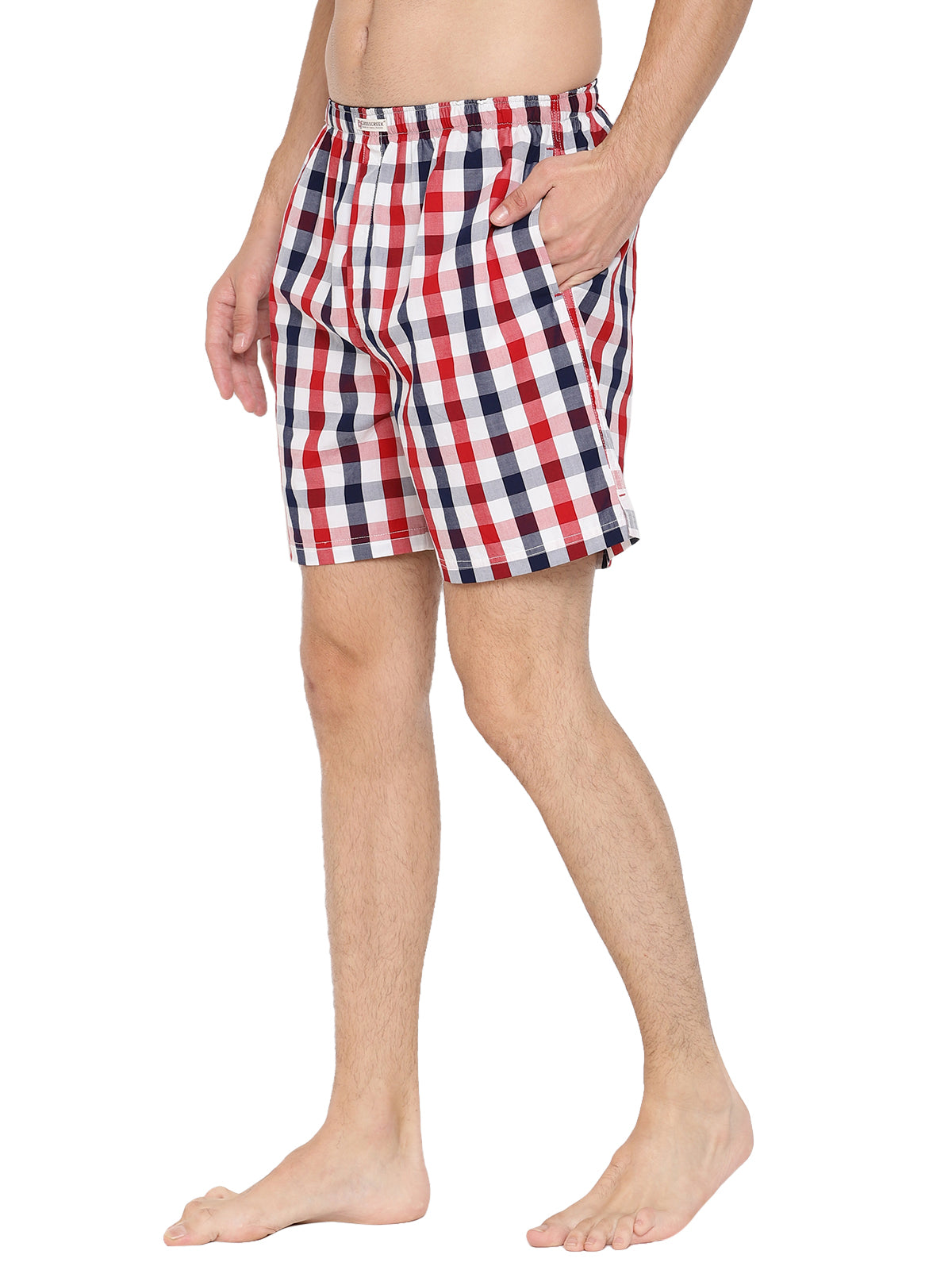 Crosscreek Men Multicolored Checked Boxer Shorts Crosscreek