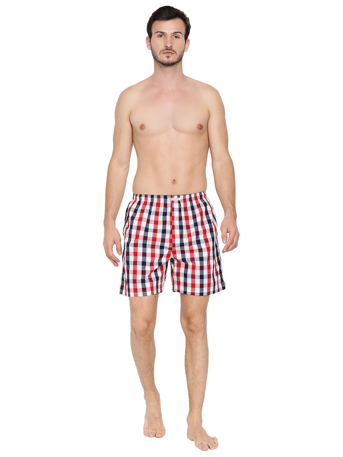 Crosscreek Men Multicolored Checked Boxer Shorts Crosscreek