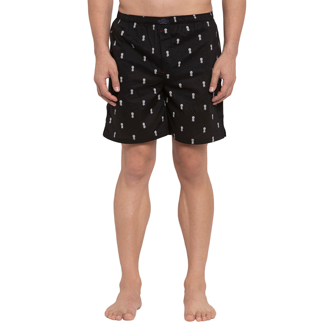 Crosscreek Men Black Printed Boxers Crosscreek