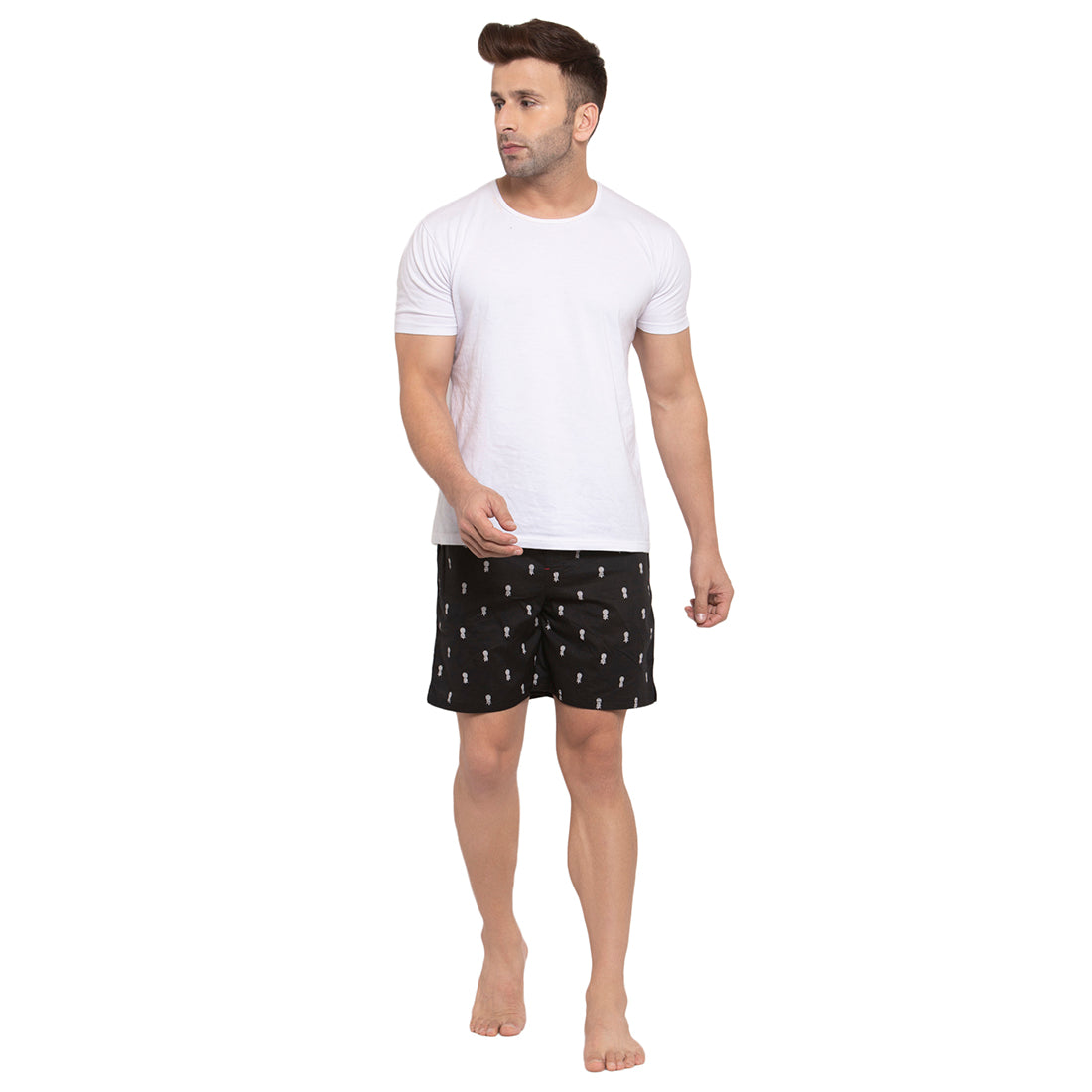 Crosscreek Men Black Printed Boxers Crosscreek