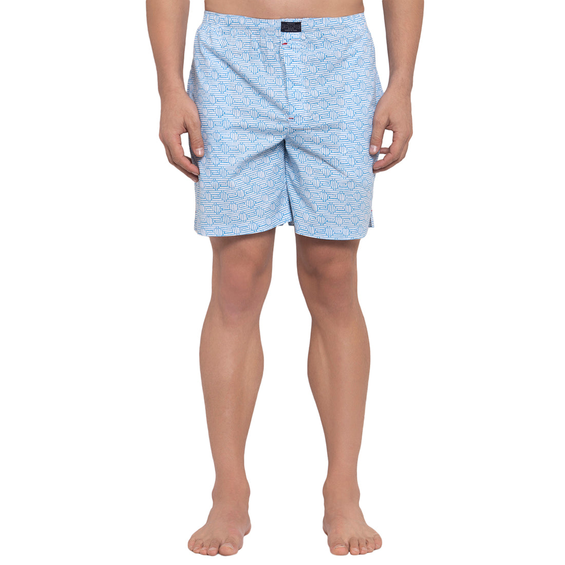 Crosscreek Men Light Blue Printed Boxers Crosscreek