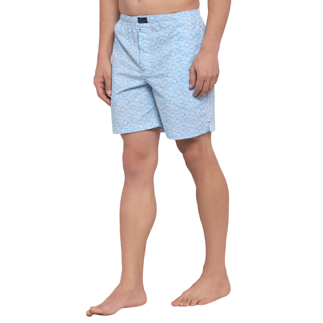 Crosscreek Men Light Blue Printed Boxers Crosscreek