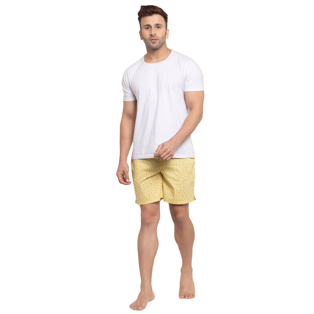 Crosscreek Men Yellow Printed Boxers Crosscreek