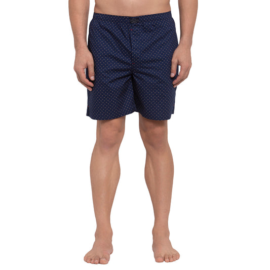 Crosscreek Men Navy Blue Printed Boxers Crosscreek