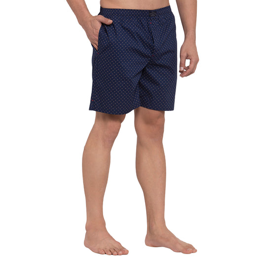 Crosscreek Men Navy Blue Printed Boxers Crosscreek