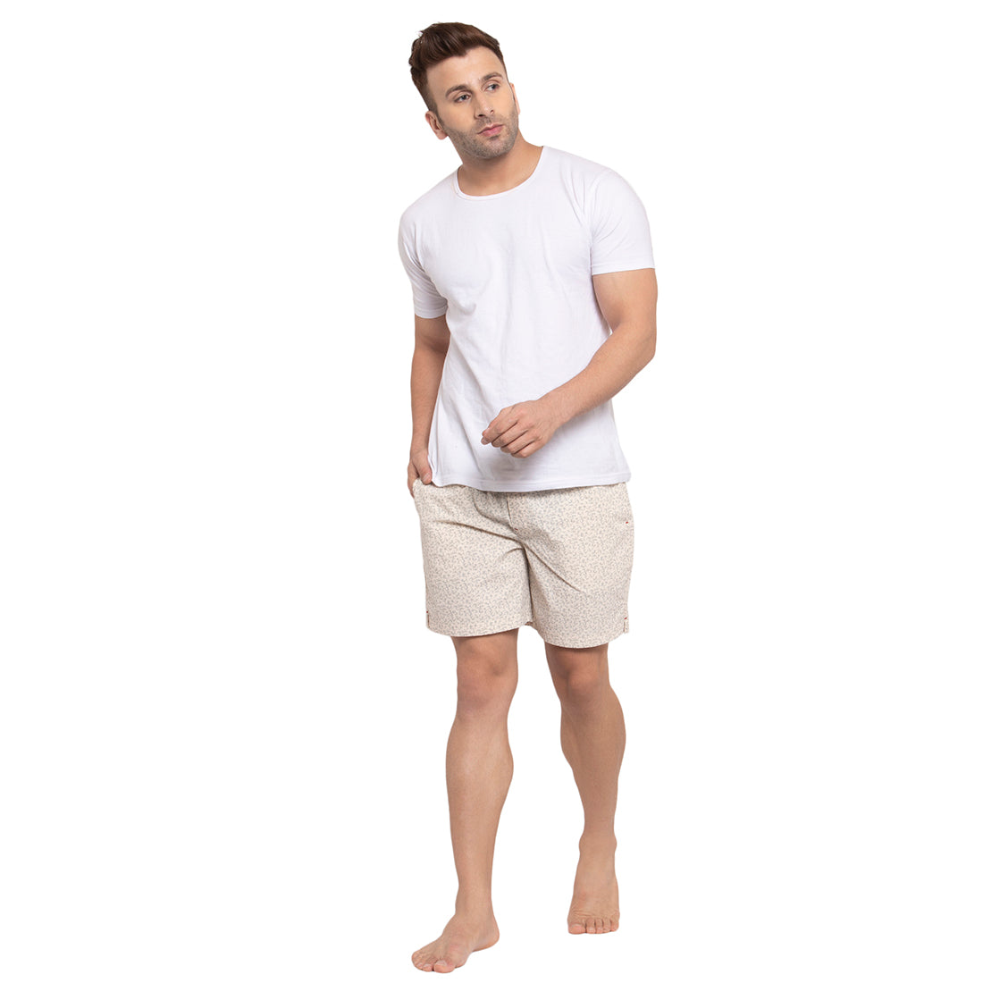 Crosscreek Men Beige Printed Boxers Crosscreek