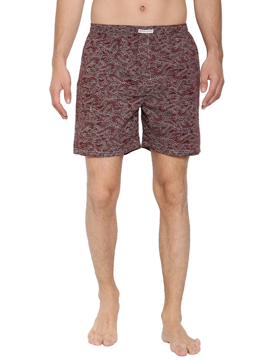 Crosscreek Men Brown Printed Boxer Shorts Crosscreek