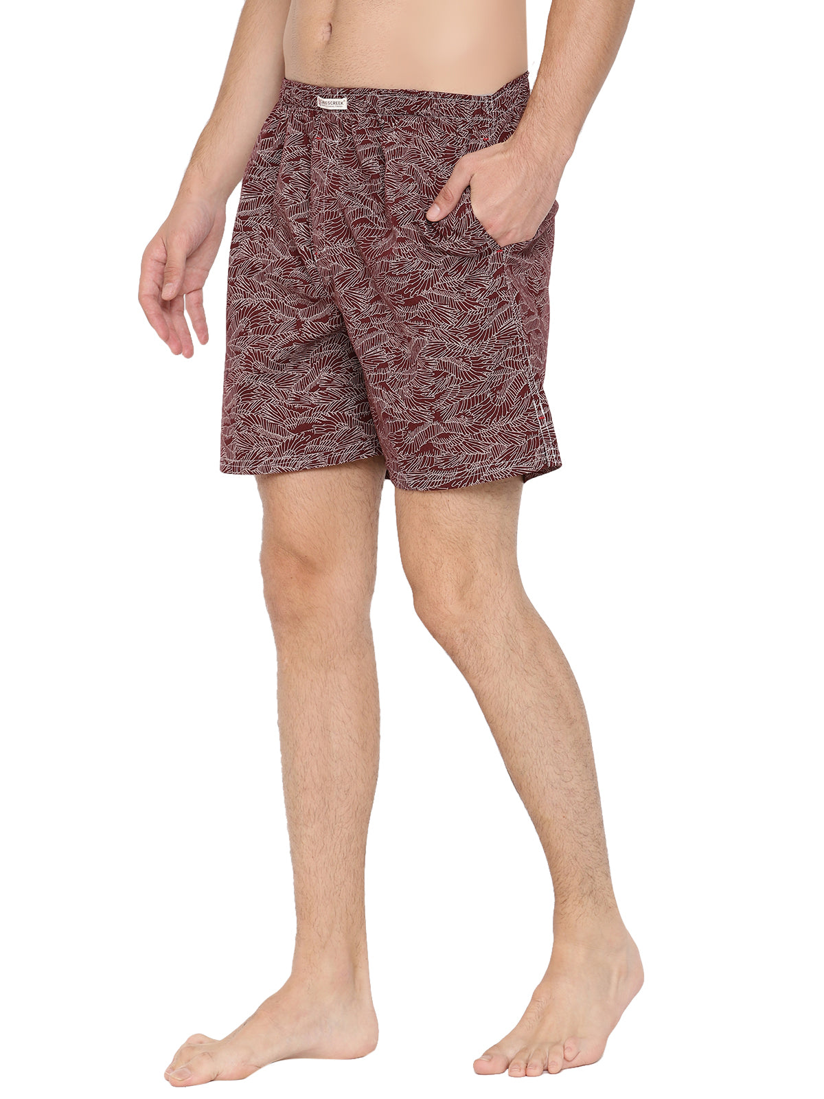 Crosscreek Men Brown Printed Boxer Shorts Crosscreek