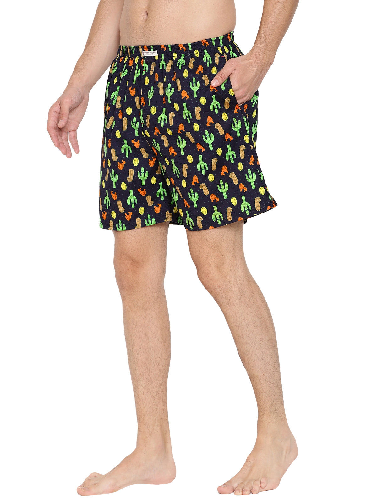 Crosscreek Men Multi Color Printed Boxer Shorts Crosscreek