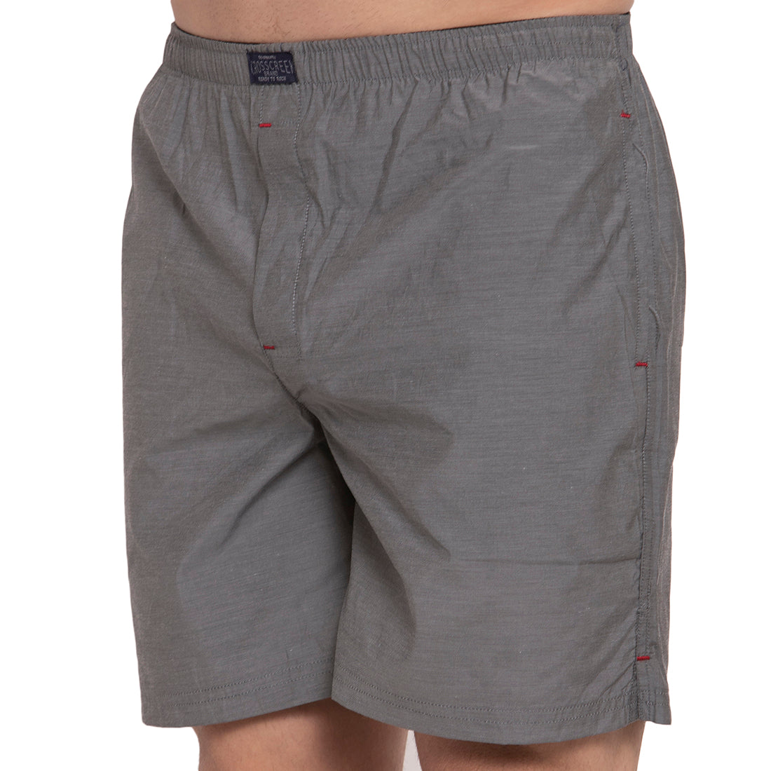 Crosscreek Men Grey Solid Boxers Crosscreek