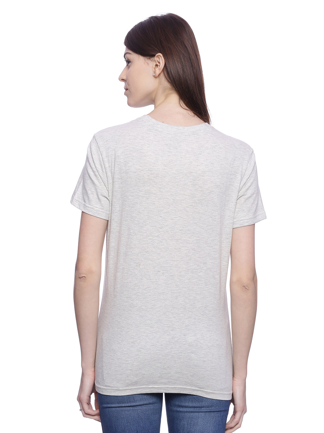 Women Women Grey Printed T-Shirt Wolfpack